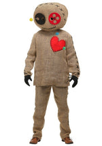 Adult Plus Size Burlap Voodoo Doll Costume - US 6407