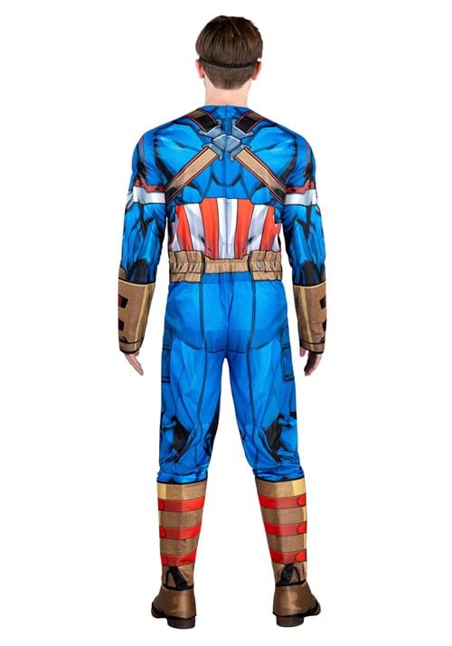 Men's Captain America Costume with Muscles - US 9207