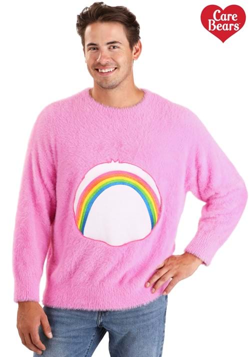 Care Bears Adult Cheer Bear Belly Badge Sweater - US 7122
