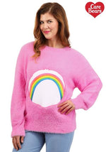 Care Bears Adult Cheer Bear Belly Badge Sweater - US 7122