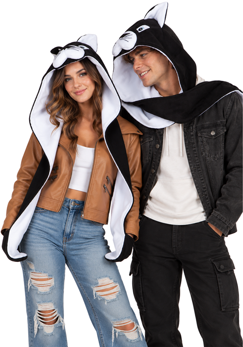 Adult Cassidy the Cat Scarf and Hood Set - US 9169
