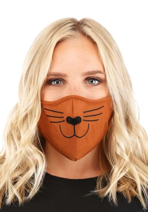 Brown Cat Adult Face Mask - US 9368