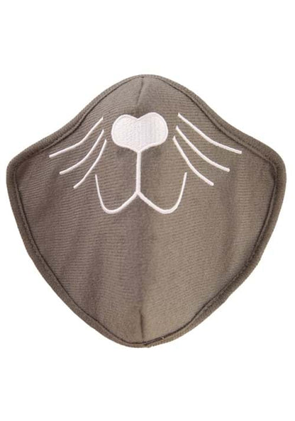 Adult Gray Cat Face Mask - US 3854