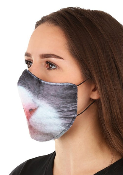 Adult's Cat Sublimated Face Mask - US 0833