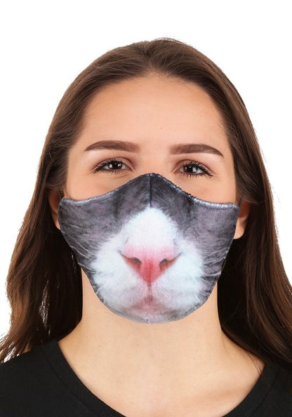 Adult's Cat Sublimated Face Mask - US 0833