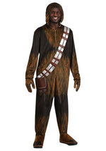 Adult Deluxe Star Wars Chewbacca Onesie Costume - US 9291