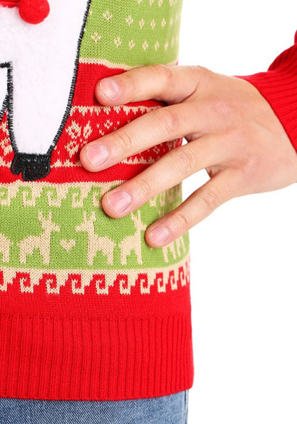 Christmas Llama Ugly Sweater for Adults - US 2100