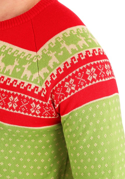 Christmas Llama Ugly Sweater for Adults - US 2100