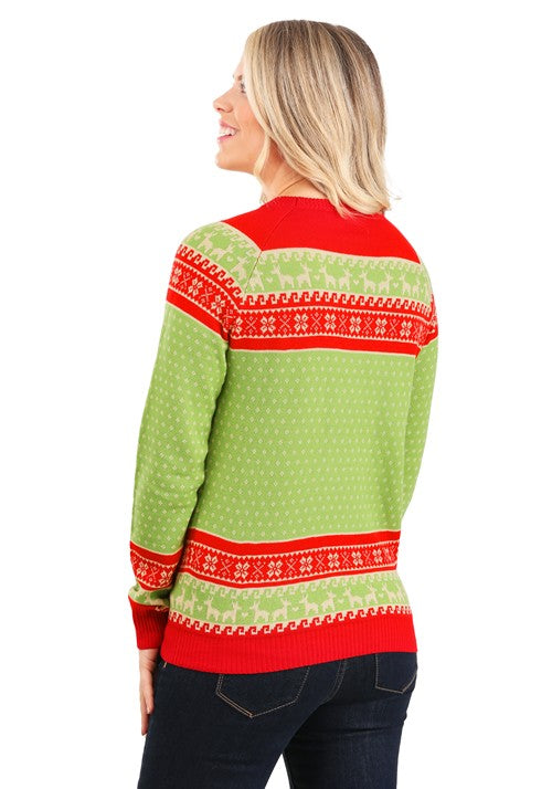 Christmas Llama Ugly Sweater for Adults - US 2100