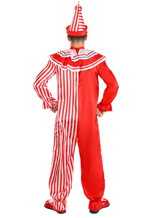 Red Striped Clown Adult Costume - US 5987