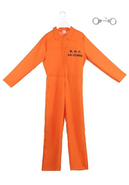 Adult Orange Prisoner Costume Jumpsuit - US 7456