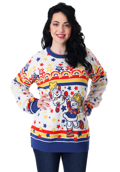 Retro Rainbow Brite Adult Ugly Christmas Sweater - US 9193