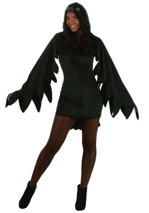 Women's Classy Crow Costume Dress - US 2209