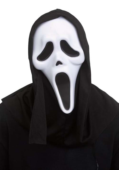 Color Changing Ghost Face Costume Mask for Adults - US 7199