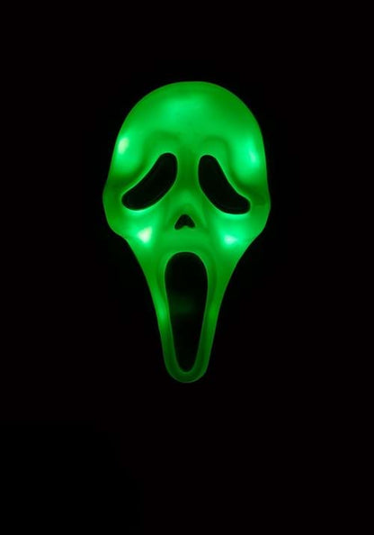 Color Changing Ghost Face Costume Mask for Adults - US 7199