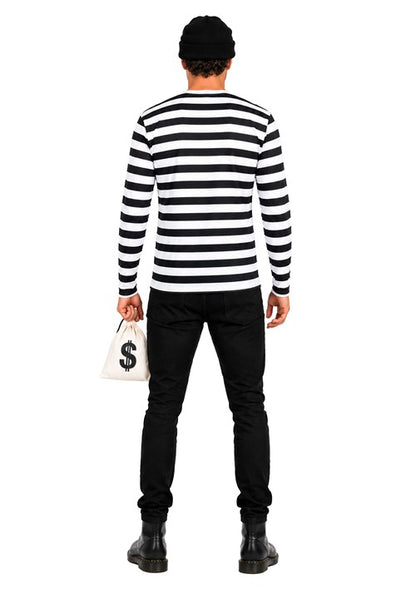 Adult Convict Top & Cap Costume Kit - US 8402