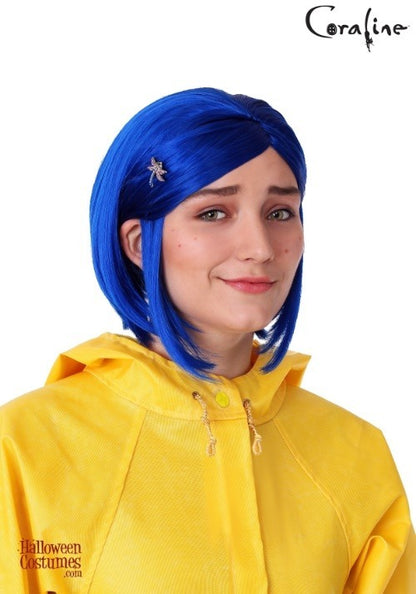 Coraline Blue Costume Wig for Women - US 2372