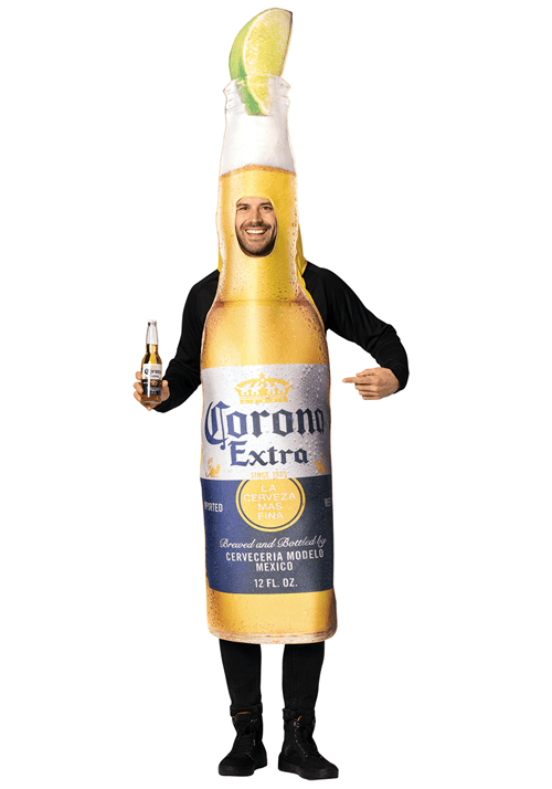 Adult Corona Extra Bottle with Lime Costume - US 2844