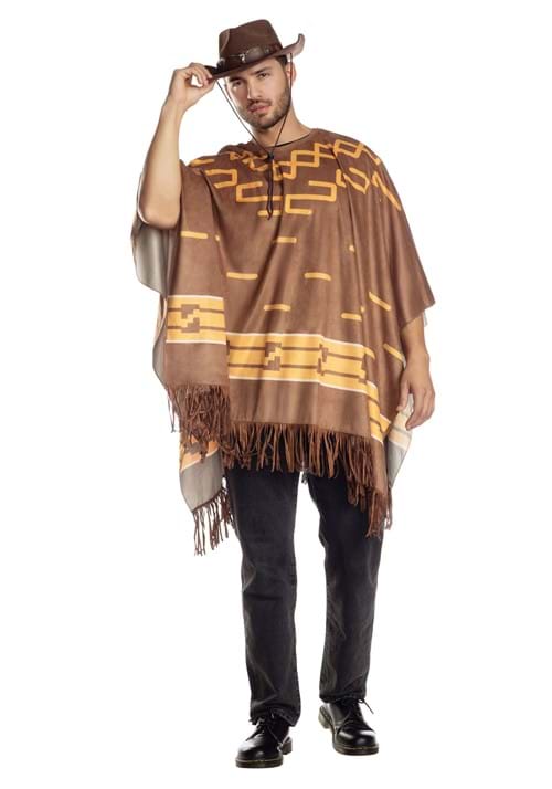 Adult Cowboy Costume Poncho - US 4482