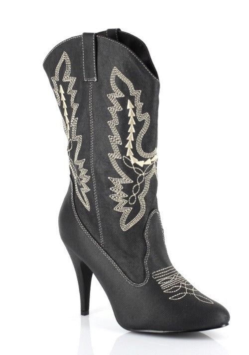 Black Cowgirl Boots for Adults - US 3424