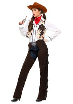 Women's Cowgirl Chaps Plus Size Costume - US 8161