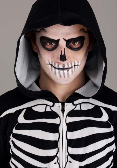 Cozy Skeleton Costume Onesie for Adults - US 9020
