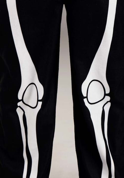 Cozy Skeleton Costume Onesie for Adults - US 9020