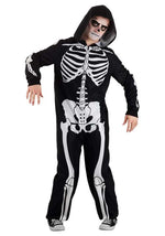 Cozy Skeleton Costume Onesie for Adults - US 9020