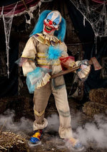 Adult Crazy Clown Costume with Chuck the Clown Mask - US 7942
