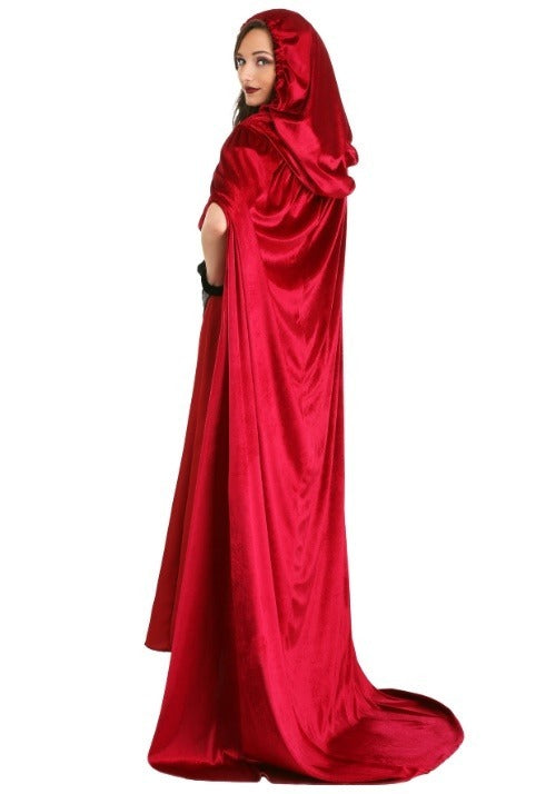 Crimson Riding Costume Cloak for Adults - US 4091