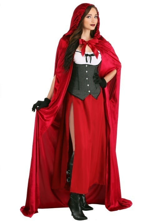 Crimson Riding Costume Cloak for Adults - US 4091