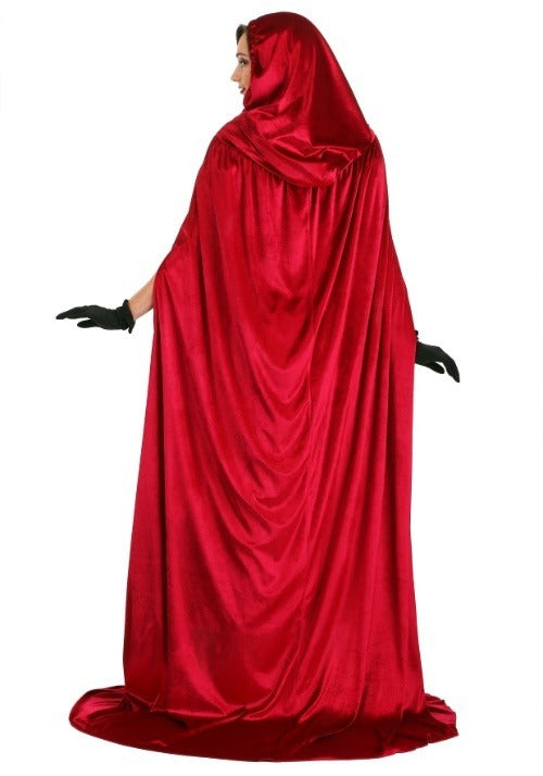 Crimson Riding Costume Cloak for Adults - US 4091