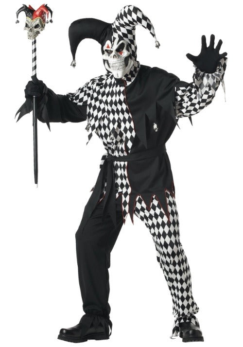 Adult Dark Jester Costume - US 9215
