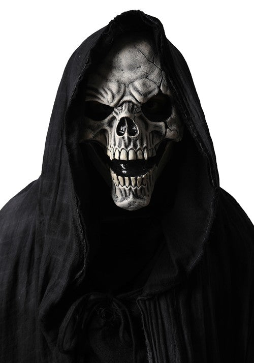 Adult Dark Reaper Coat Costume with Skull Mask and Skeleton Gloves - US 0741
