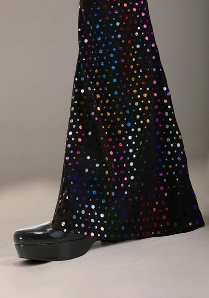 Dazzling Disco Costume Pants for Men - US 8858