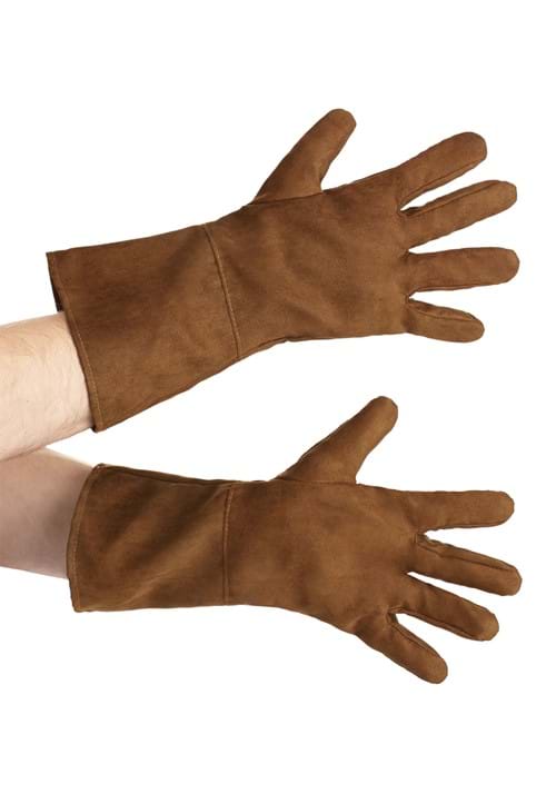 Deluxe Brown Pirate Costume Gloves for Adults - US 9495