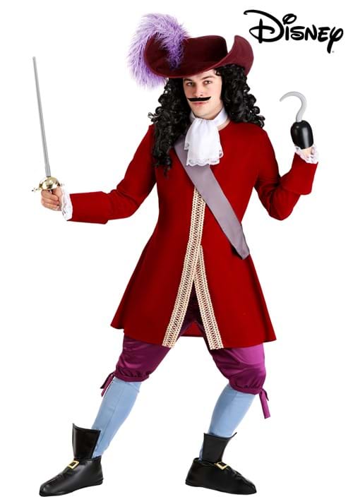 Deluxe Disney Captain Hook Costume for Men - US 0561