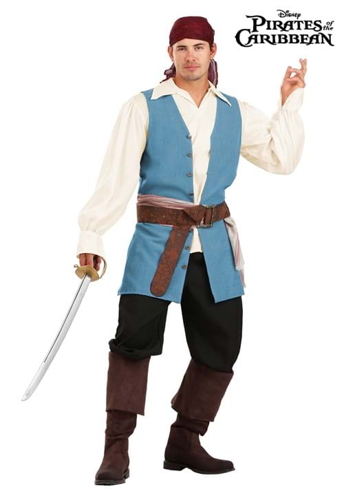 Deluxe Disney Jack Sparrow Costume Kit for Adults - US 9031