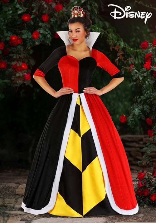 Deluxe Disney Queen of Hearts Costume Dress for Women - US 4612