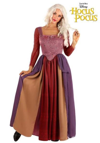 Women's Deluxe Disney Hocus Pocus Sarah Sanderson Costume Dress - US 3927