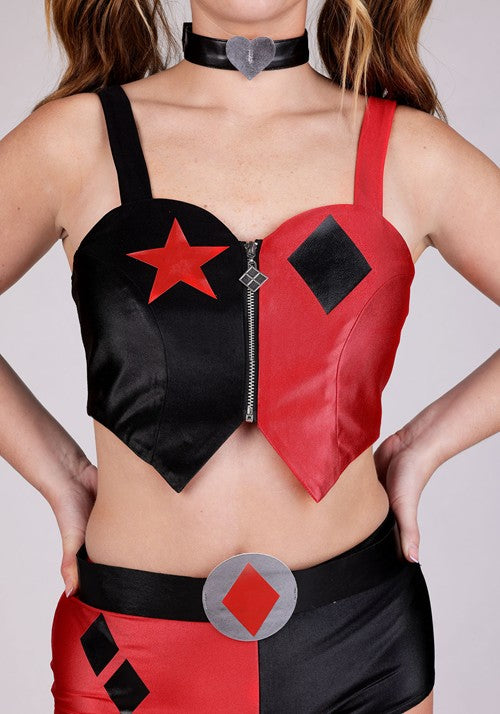 Women's Deluxe Harley Quinn Costume Outfit - US 0546