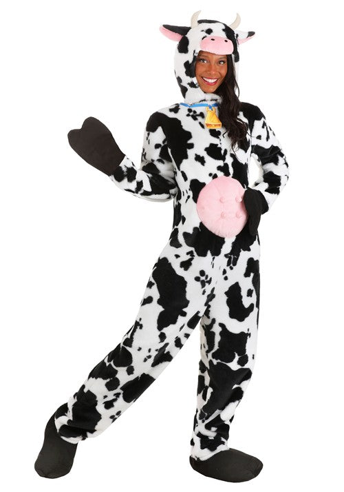 Deluxe Plush Spotted Cow Costume for Adults - US 6092