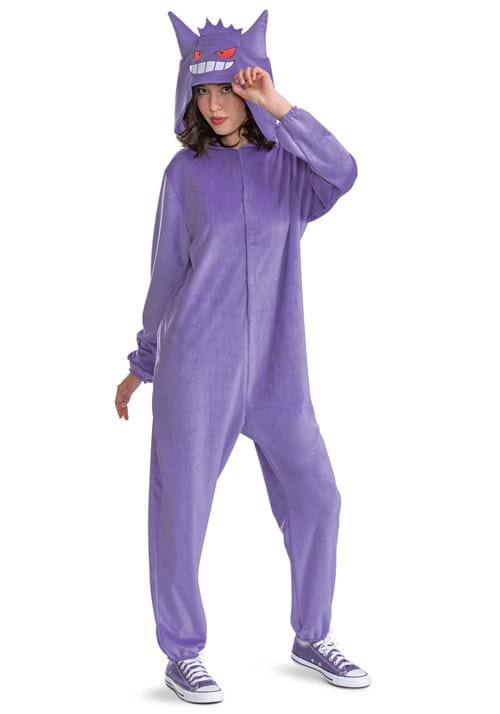Adult Deluxe Pokémon Gengar Hooded Jumpsuit Costume - US 0048