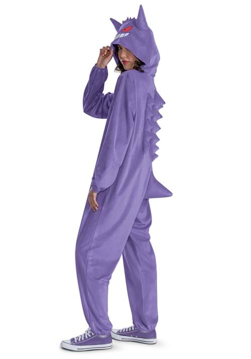 Adult Deluxe Pokémon Gengar Hooded Jumpsuit Costume - US 0048