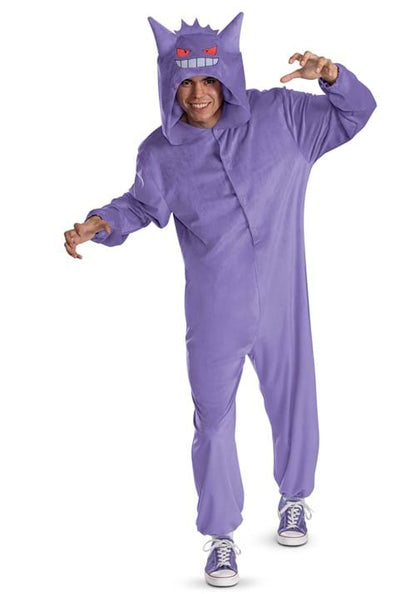 Adult Deluxe Pokémon Gengar Hooded Jumpsuit Costume - US 0048