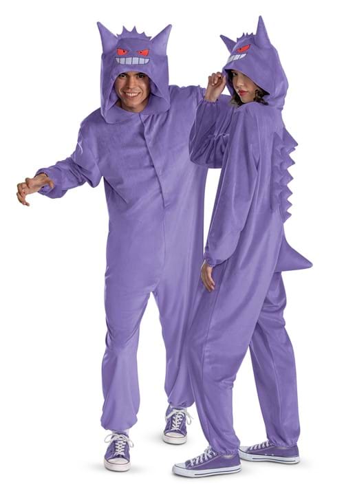 Adult Deluxe Pokémon Gengar Hooded Jumpsuit Costume - US 0048