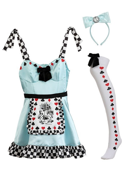 Women's Deluxe Punky Alice Costume Dress - US 6693