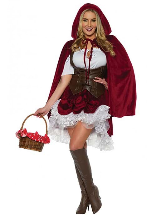 Women's Deluxe Sexy Red Riding Hood Costume - US 1885