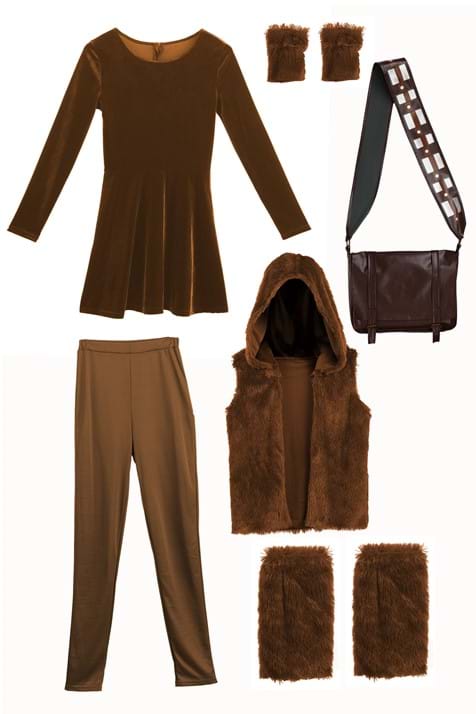 Women's Deluxe Star Wars Chewbacca Costume Dress - US 4397