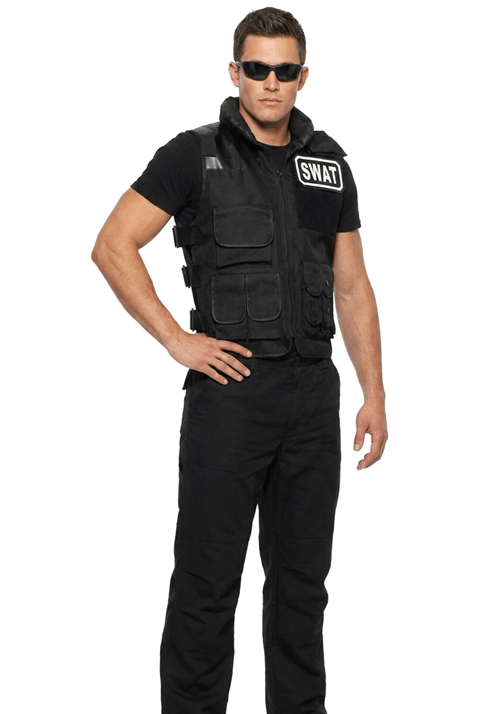 Adult Deluxe SWAT Team Costume Vest - US 8345